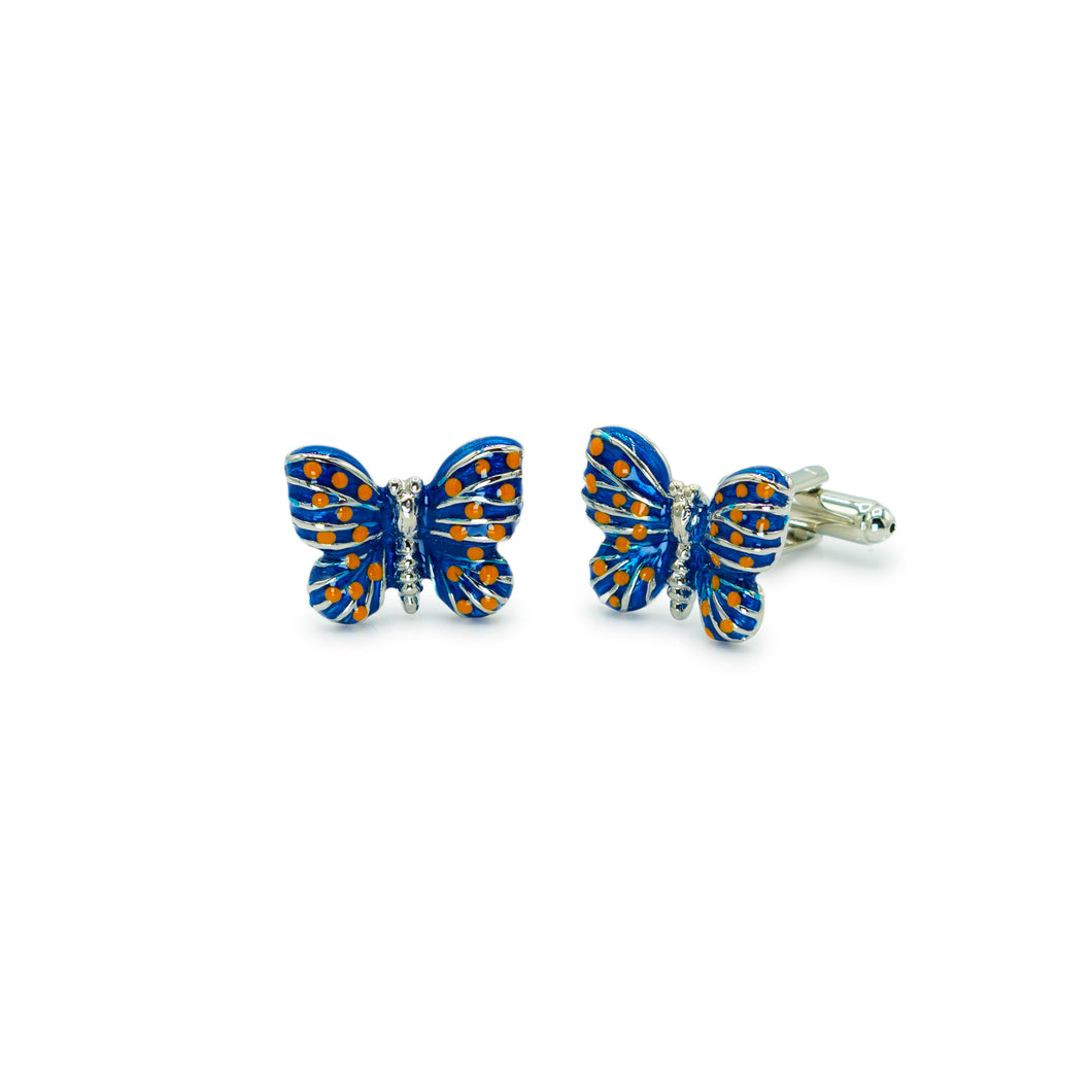 Cobalt Morpho Mens Cufflinks