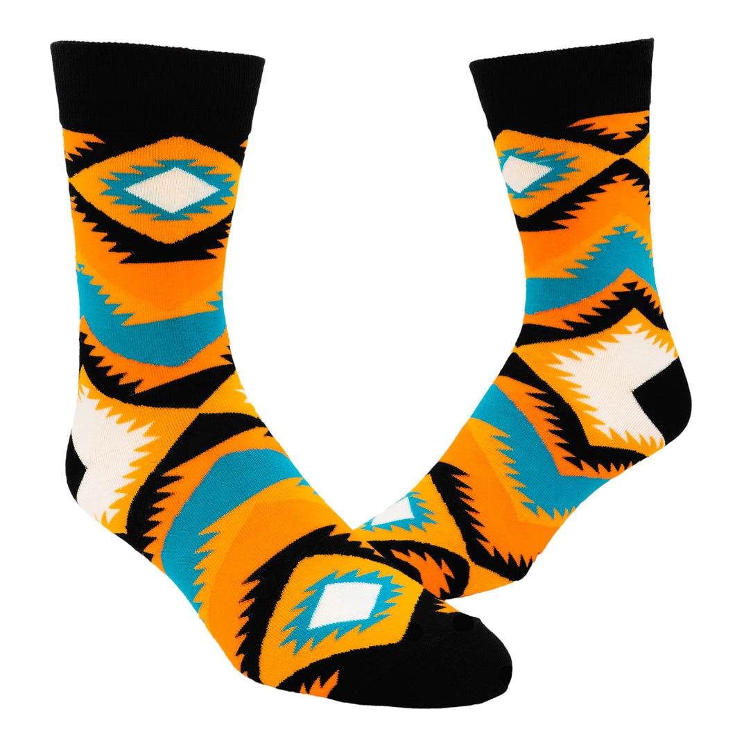 Kente Zag Men's Dress Socks